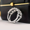Women's Doublelayer Geometric Zircon Copper Ring Jewelry