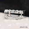 Women's Doublelayer Geometric Zircon Copper Ring Jewelry