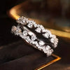 Women's Doublelayer Geometric Zircon Copper Ring Jewelry
