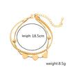 Women's Doublelayer Love Titanium Steel And Stainless Steel Bracelet With Geometric Design And Electroplating Treatment Fashion Style
