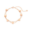 Women's Doublelayer Love Titanium Steel And Stainless Steel Bracelet With Geometric Design And Electroplating Treatment Fashion Style