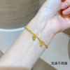 Women's Doublelayered Gourd Fortune Bracelet Titanium Steel Electroplated Simple Style Jewelry