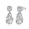 Women's Dropshaped Elegant Luxury S925 Sterling Silver Electroplated Earrings
