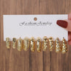 Women's Dropshaped Geometric Twist Electroplated Ccb Earrings Set