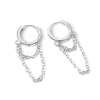 Women's Ear Chain Earrings Copper Geometric Circle Style