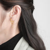 Women's Ear Chain Earrings Copper Geometric Circle Style
