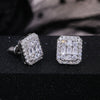 Women's Earrings Copper Geometric Diamond Inlaid