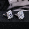 Women's Earrings Copper Geometric Diamond Inlaid