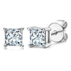 Women's Earrings S925 Sterling Silver Mosan Diamond Geometric Electroplating