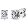 Women's Earrings S925 Sterling Silver Mosan Diamond Geometric Electroplating