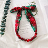 Women's Elastic Cloth Rabbit Ears Headbands Geometric Style For Christmas