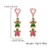 Women's Electroplated Alloy Christmas Tree Bell Drop Earrings Festive Holiday Jewelry