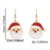 Women’s Electroplated Alloy Christmas Tree Drop Earrings With Cute Ghost And Crown Design And Stainless Steel Posts