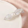 Women’s Electroplated Alloy Hair Clip With Bee Leaf And Ocean Shell Motifs For Side Bang Styling