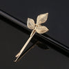 Women’s Electroplated Alloy Hair Clip With Bee Leaf And Ocean Shell Motifs For Side Bang Styling