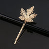 Women’s Electroplated Alloy Hair Clip With Bee Leaf And Ocean Shell Motifs For Side Bang Styling