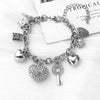 Women's Electroplated Alloy Heart Bracelet With Crystalstyle Sparkle Vintage Jewelry Accessory
