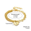 Women's Electroplated Alloy Multilayer Pearl Irregular Geometry Bracelet