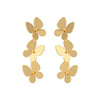 Women's Electroplated Copper Butterfly Earrings With Stainless Steel Ear Needles Retro Animalinspired Insect Design Jewelry