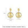 Women's Electroplated Copper Star Stud Earrings With Zircon Inlay Elegant Fashion Jewelry