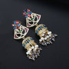 Women's Electroplated Copper Tassel Earrings With Zircon Inlay And Vintage Wind Chime Design Fashion Jewelry Wholesale