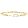 Women's Electroplated Copper Zircon Cross Bracelet With Infinity Symbol Geometric Casual Fashion Jewelry