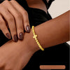 Women's Electroplated Copper Zircon Cross Bracelet With Infinity Symbol Geometric Casual Fashion Jewelry