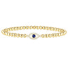 Women's Electroplated Copper Zircon Cross Bracelet With Infinity Symbol Geometric Casual Fashion Jewelry