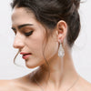 Women's Electroplated Copper Zircon Earrings Fashion Minimalist Bridal Wedding Jewelry Accessories