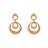 Women's Electroplated Iron Geometric Cutout Circle Hoop Earrings Statement Fashion Jewelry