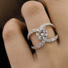 Women's Electroplated Metal Crown Ring With Rhinestone And Zircon Accents Elegant Fashion Jewelry