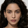 Women's Electroplated Metal Cshaped Geometric Earrings Set With Simple Highend Fashion Style