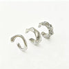 Women's Electroplated Metal Ear Cuff Set With Irregular Round Geometric Design And Elegant Minimalist Style