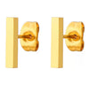 Women's Electroplated Stainless Steel Geometric Bar Drop Earrings Simple Fashion Jewelry Wholesale