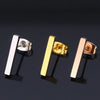 Women's Electroplated Stainless Steel Geometric Bar Drop Earrings Simple Fashion Jewelry Wholesale