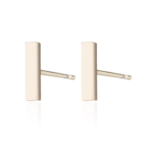 Women's Electroplated Stainless Steel Geometric Bar Drop Earrings Simple Fashion Jewelry Wholesale