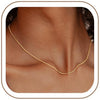 Women's Electroplated Stainless Steel Geometric Layered Choker Necklace With Simple Light Luxury Style