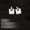 Women's Electroplated Sterling Silver Geometric Earrings With Six Pointed Star And Square Design Retro Light Luxury Style