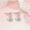 Women's Electroplated Zinc Alloy Dragonfly Earrings With Retro Literary Animal Design And Steel Ear Needles