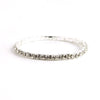 Women's Elegant Alloy Crystal Bracelet Simple Geometric Full Diamond Style Elastic Single Row And Multi Row Fashion Bracelet