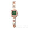 Women's Elegant Alloy Square Diamondencrusted Quartz Watch