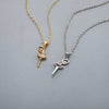 Women's Elegant Copper Heart Geometric Pendant Necklace With Micropaved Detail And Ochain Design