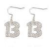 Women's Elegant Electroplated Alloy Heart Pendant Earrings With Stainless Steel Pins And Niche Fashion Style