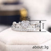 Women's Elegant Exquisite Princess Style Heartshaped Copper Ring With Zirconia