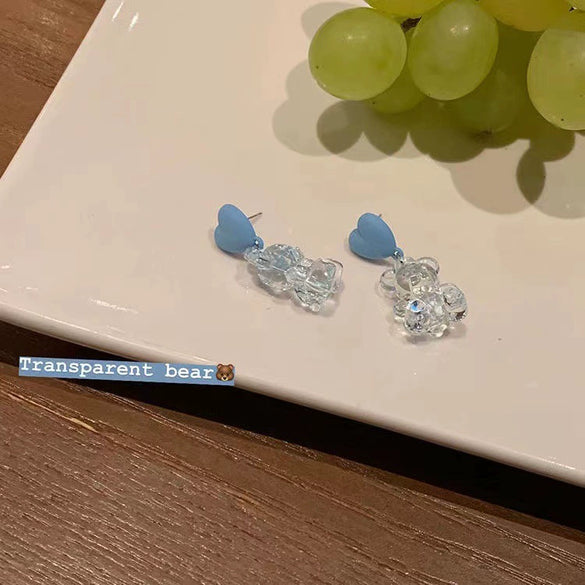 Women's Elegant Fashionable Ear Studs With Pearl Mango Shape Alloy Material Electroplating Treatment And Bow Pattern