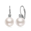 Women's Elegant Geometric Copper Inlaid Zircon Imitation Pearl Earrings