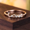 Women's Elegant Geometric Copper Ring With Microinlaid Zirconia