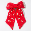 Women's Elegant Geometric Fabric Rhinestone Diamond Spring Clip Hair Tie Accessories