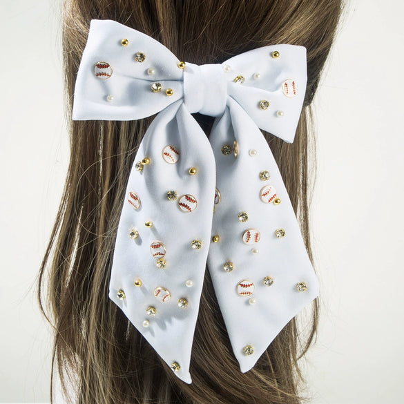 Women's Elegant Geometric Fabric Rhinestone Diamond Spring Clip Hair Tie Accessories