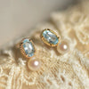 Women's Elegant Geometric Imitation Pearl Copper Electroplated Earrings